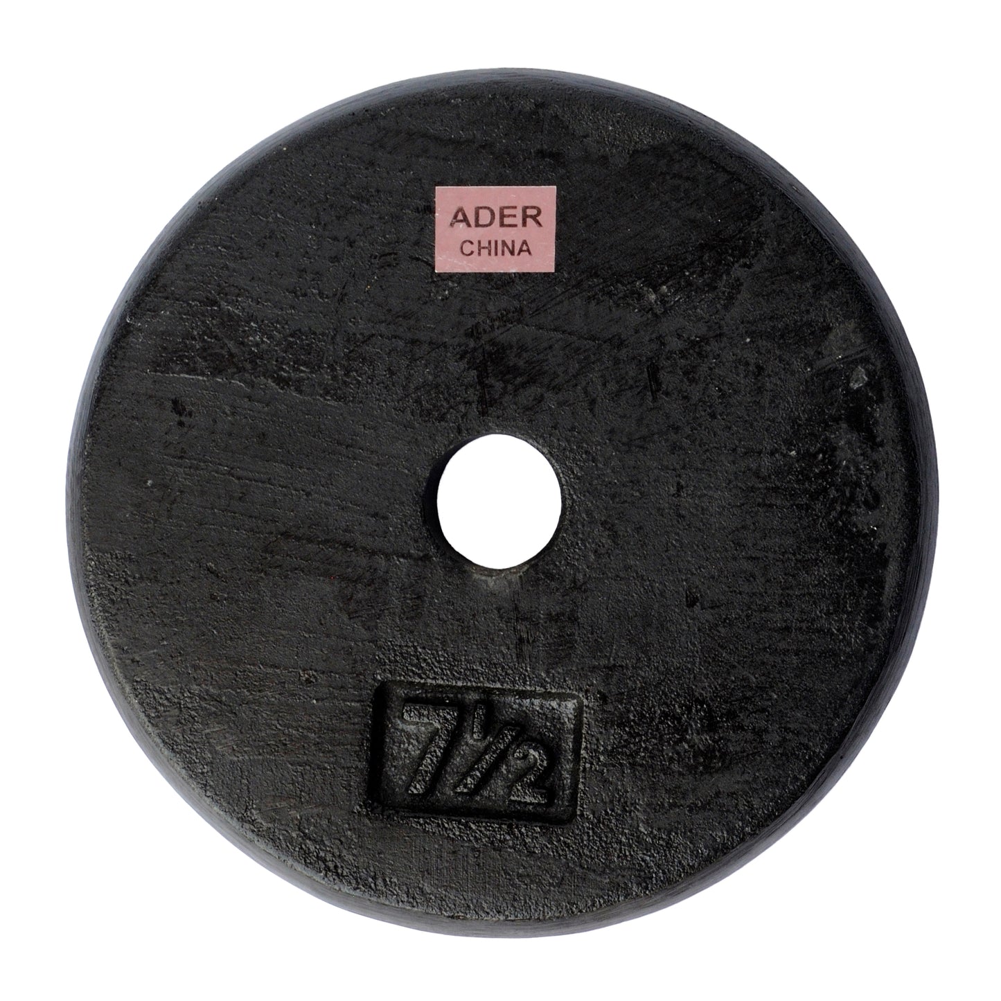Ader Standard 1" Hole Cast Iron Weight Plate-Black