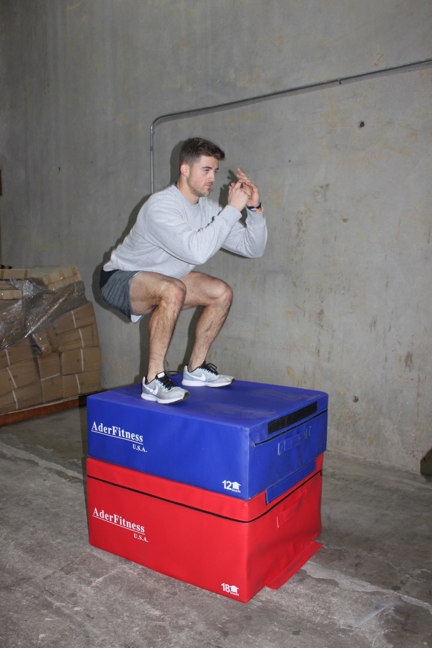 Ader Foam Fitness Plyo Box 6'',12'',18''-Commercial Grade (6'',12'',18'' Set)
