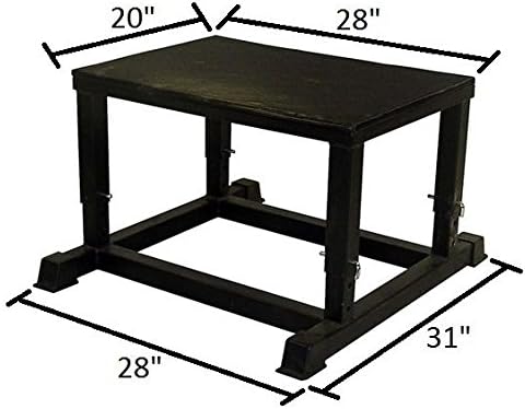 Ader Heavy Duty Adjustable 14"-16"-18"-20" Plyometric Platform Box- Club Level