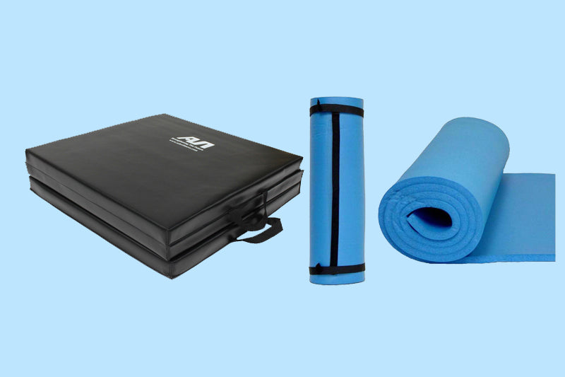 Blue Anti Microbial Rolled Durafoam 24" X 72" X 1/2"H W/Carrying Strap