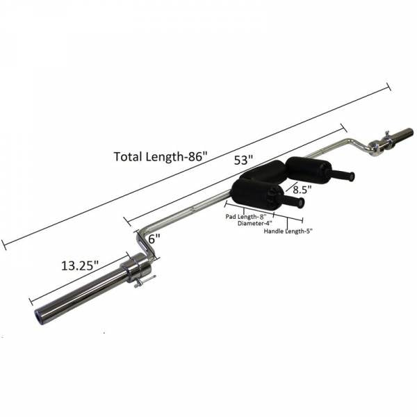 OLYMPIC SAFETY SQUAT BAR- 1000LB