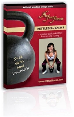 Vinyl Kettlebell Set w/ Rack, Mat & DVD (5lb-50lb)