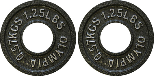 1.25 lb ( .5 kg) Standard Olympic Plates (1 pair)