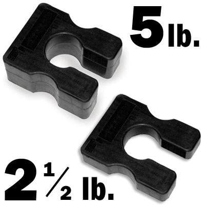 Weight Stack Add on Adapter Plates- 5lb & 2 x 2.5lb
