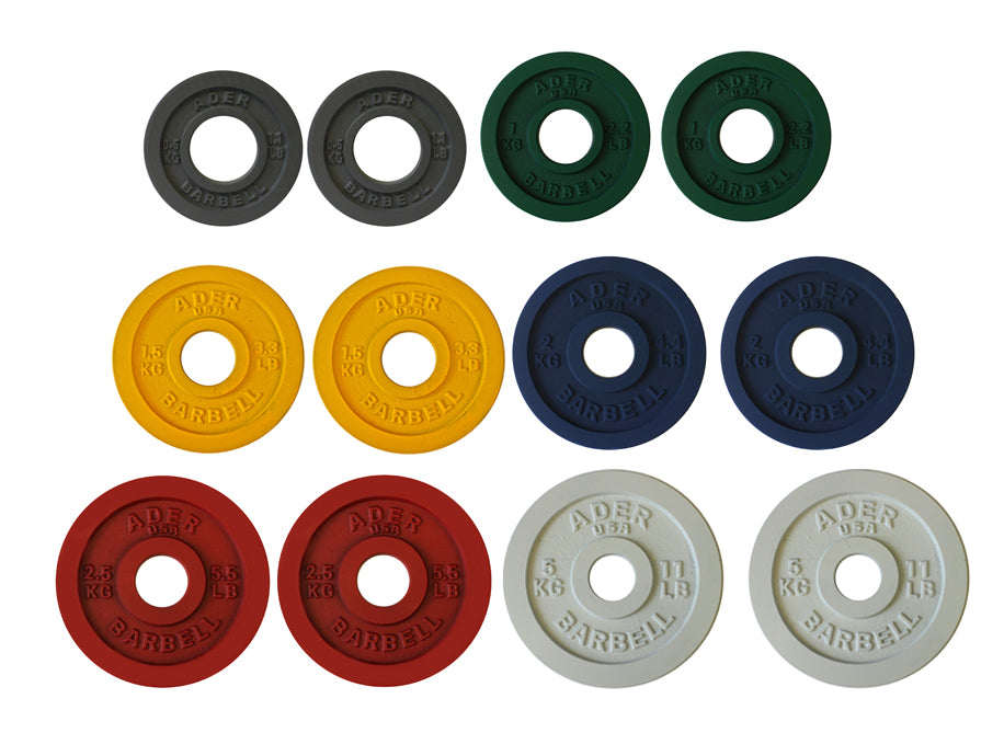 Precision Color Metal Olympic Plates- 6 Pairs