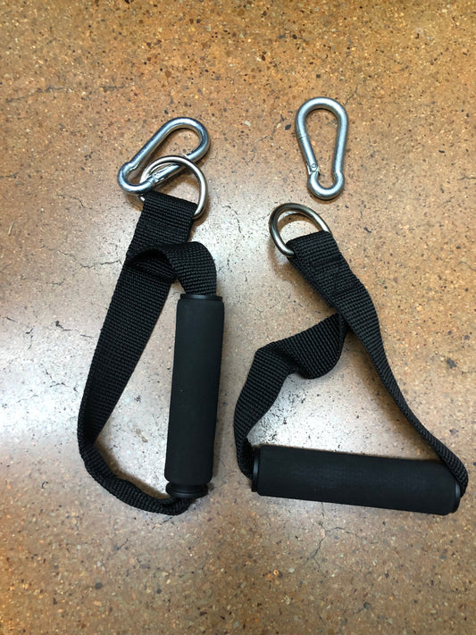 Heavy Duty Nylon Straps Foam Handles in pair with Snap link
